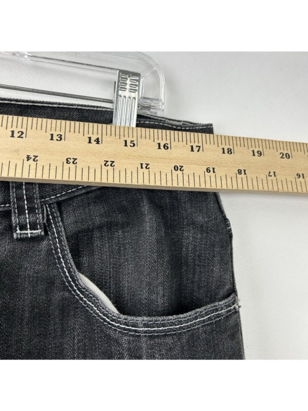 Southpole Jeans 36x32 Black Denim Baggy Wide Leg Relaxed Y2K Skater Hip Hop - Picture 7 of 16
